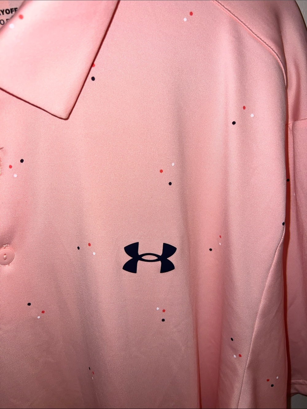 Under Armour Men’s light coral Polo Shirt - Picture 3 of 6
